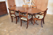 mahogany dining table and chairs 