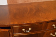 polished mahogany chest of drawers 