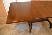 oak dining table top polished 