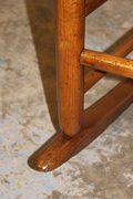 antique rocking chair polished 