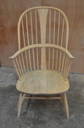 stripped and sanded hall chair 
