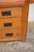 oak polished chest of drawers 