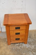 restored small oak chest of drawers 