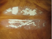 mahogany dining table top mark