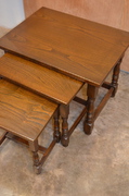 oak nest of tables 