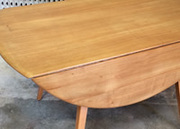 polished drop leaf dining table 