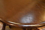oak dining table top polished 